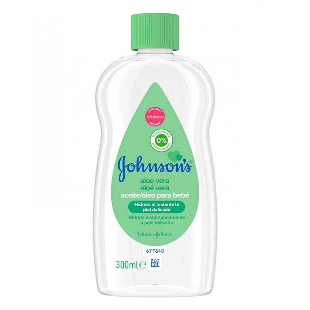 JOHNSON'S Óleo Bébé Aloé Vera 300ml Cx. 6