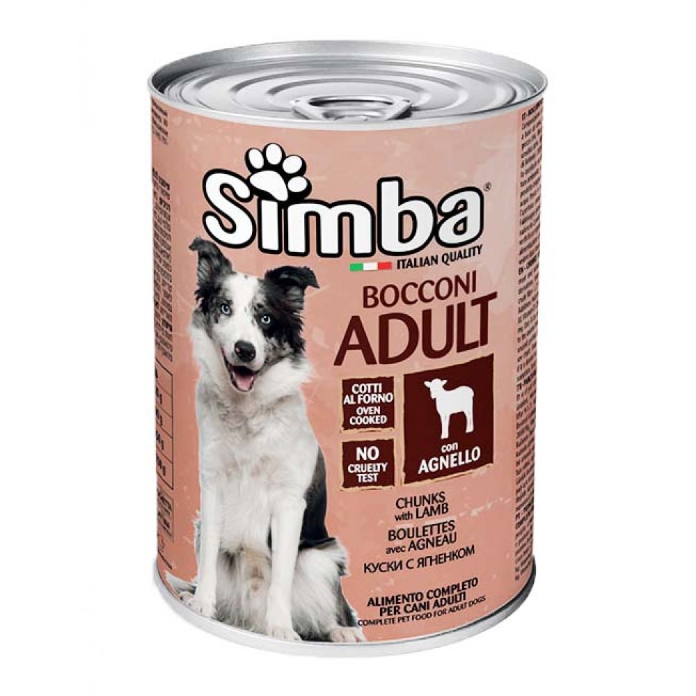 SIMBA Cão C/Carne de Cordeiro (Lata) 415Grs Cx. 24
