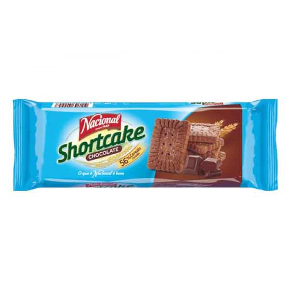 NACIONAL Bolacha Shortacke Chocolate 180 Grs Cx. 18