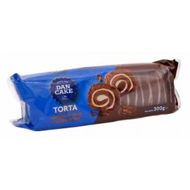DAN CAKE Torta C/Cobertura de Cacau e Recheio de Leite 300 Grs Cx. 6