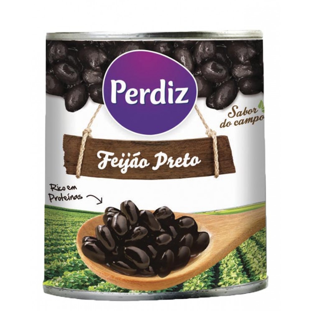 PERDIZ Feijão Preto Lata 820Grs Cx.12