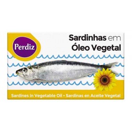 PERDIZ Sardinhas em Oleo Vegetal 120Grs Pack 10 Cx. 100