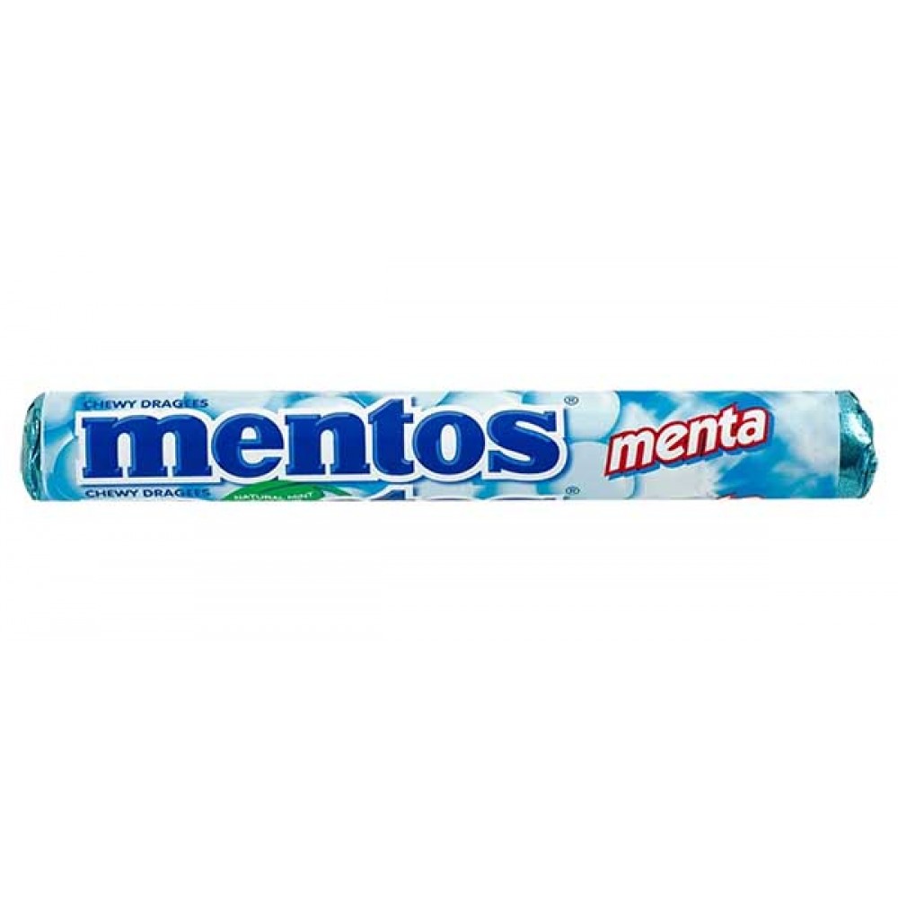MENTOS Drageias C/Sabor a Menta 37,5Grs Cx. 20