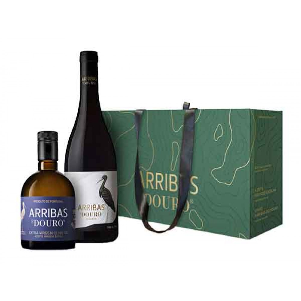 ARRIBAS DO DOURO Cabaz Tinto Reserva 750 Ml + Azeite Virgem Extra 500 Ml Cx. 4 Packs