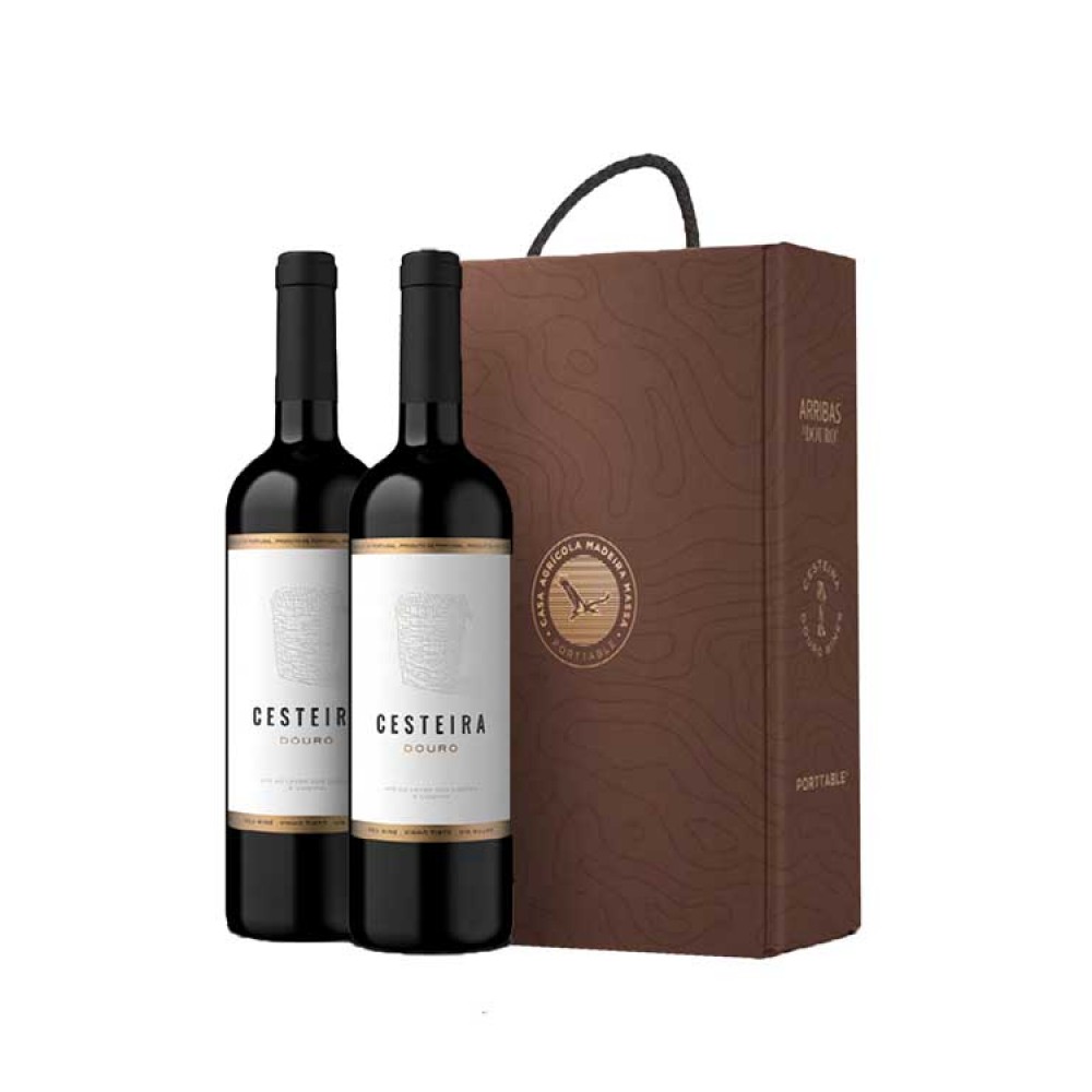 CESTEIRA DOURO Cabaz Cesteira (Tinto Douro Colheita 2x750ml) Cx. 4 Packs