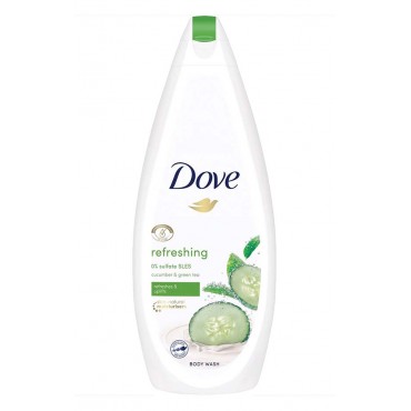 DOVE Gel de Banho Refreshing Pepino & Chá Verde 500Ml Cx. 12