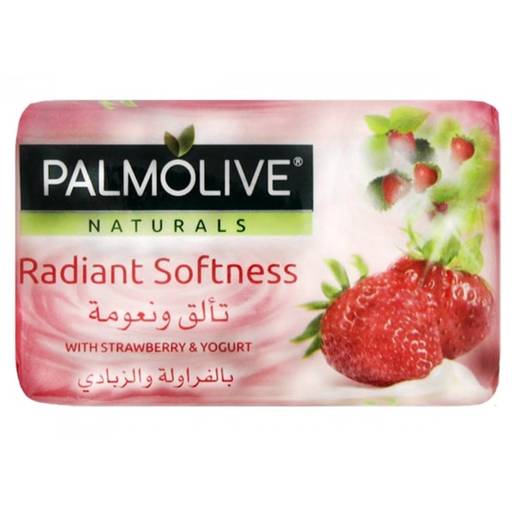 PALMOLIVE Sabonete Radiant Softness Morango e Yogurte 90Grs Pack 4 Cx. 18 Packs