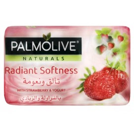 PALMOLIVE Sabonete Radiant Softness Morango e Yogurte 90Grs Pack 4 Cx. 18 Packs