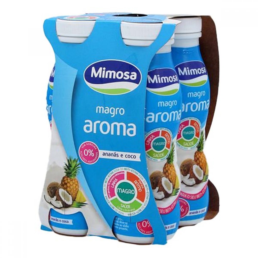 MIMOSA MAGRO Iogurte Líquido Ananás e Coco 4x151Ml