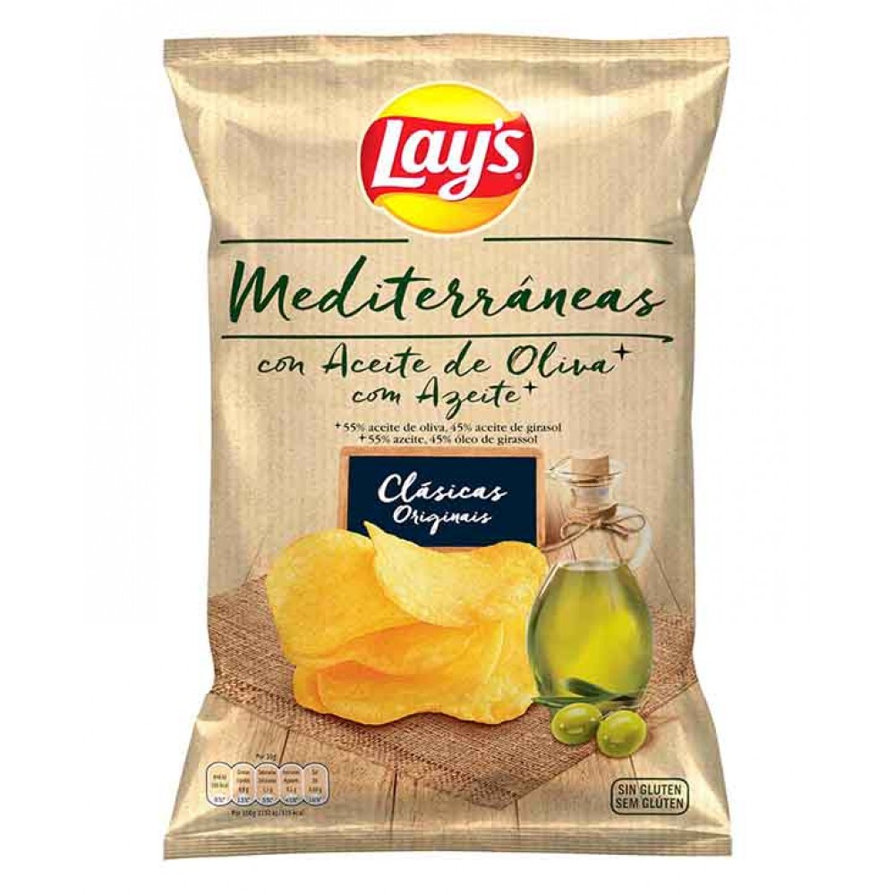 LAY´S Batatas Fritas Mediterrâneas Clássicas Originais 120grs