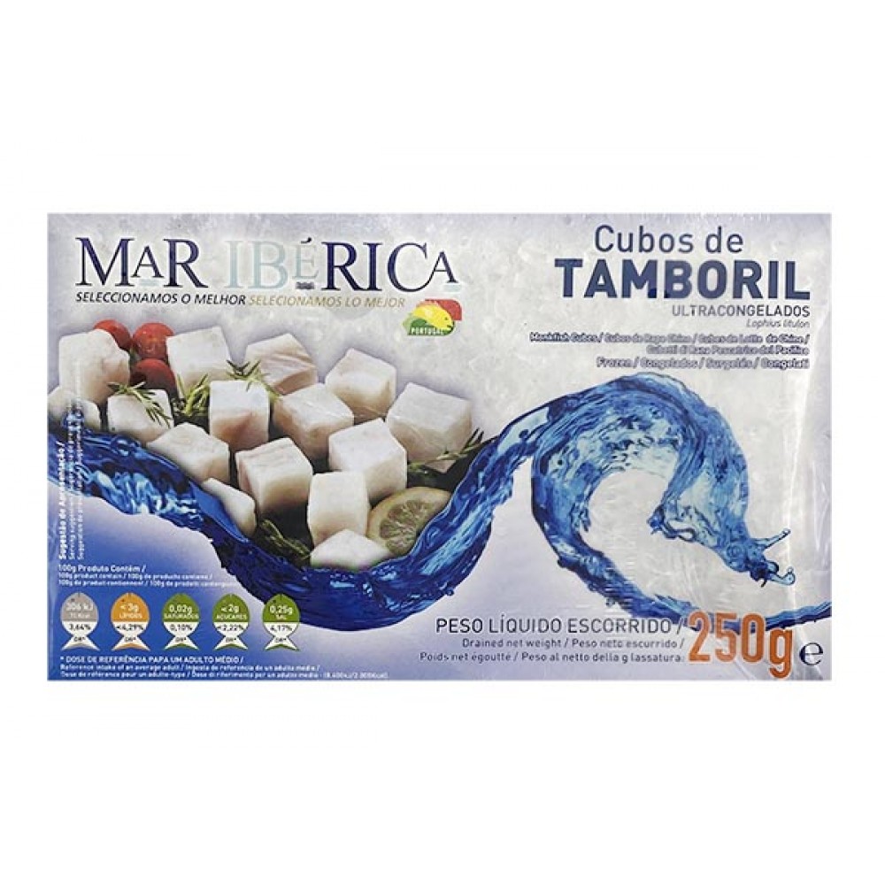 MAR IBERICA Cubos de Tamboril 250Grs Cx. 12