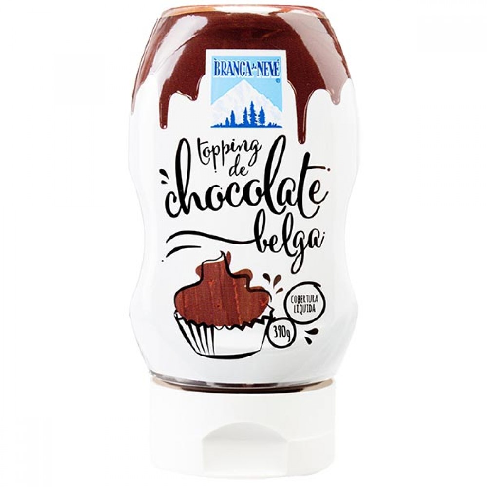BRANCA DE NEVE Topping de Chocolate Belga 390Grs Cx. 10 BRANCA DE NEVE Topping de Chocolate Belga 390Grs Cx. 10
