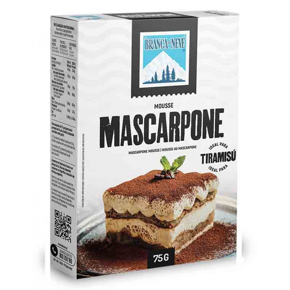 BRANCA DE NEVE Mousse Mascarpone 75 Grs Cx. 6