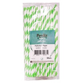 PERDIZ Natura Palhinhas Papel 6x200mm Riscadas 50 Uni. Pack 10