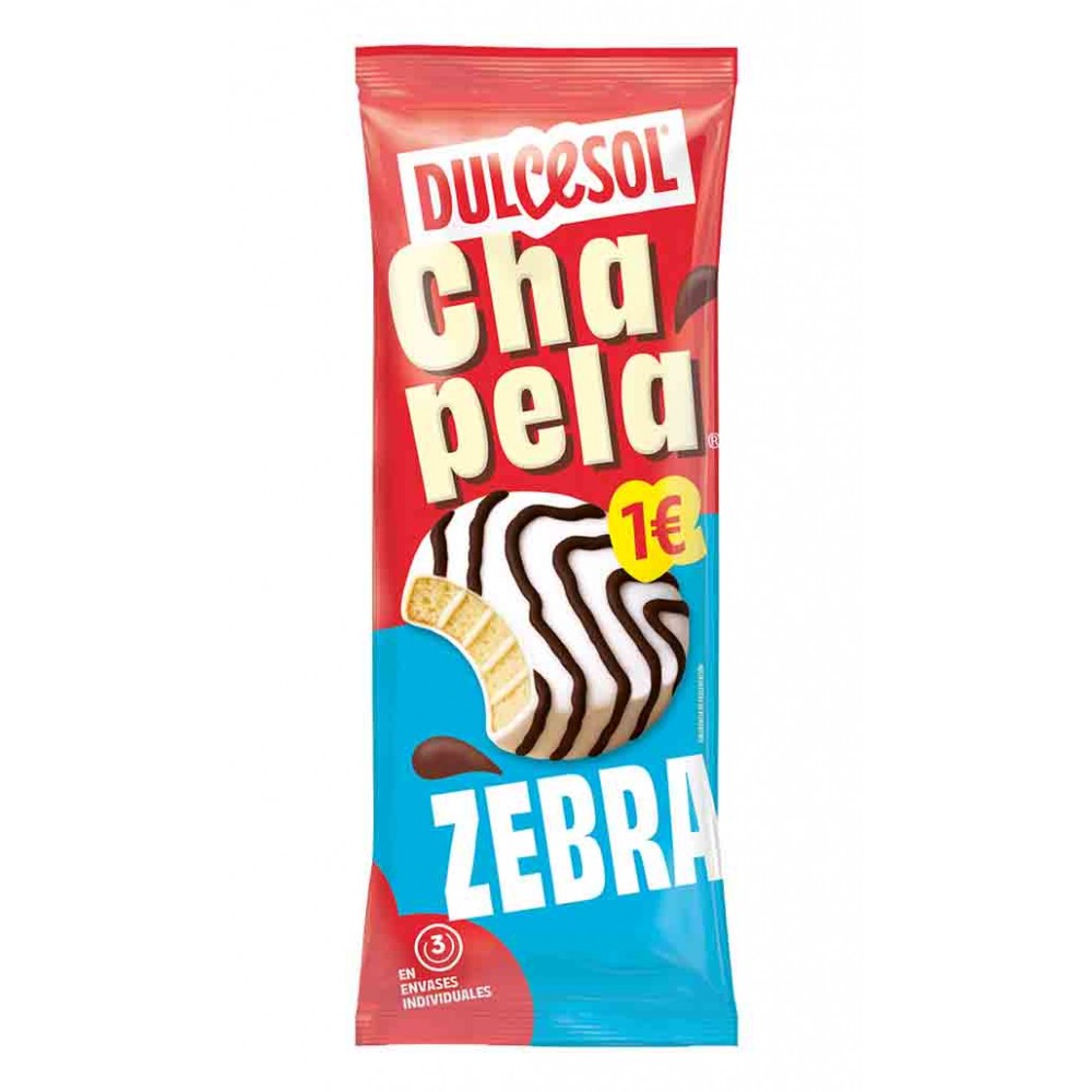 DULCESOL Chapelas Zebra 126Grs Cx. 16