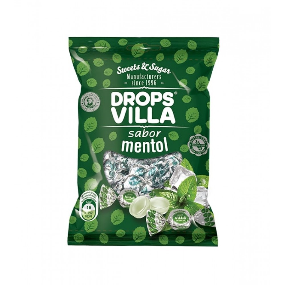 DROPS VILLA Rebuçados de Mentol 200Grs Cx. 16 DROPS VILLA Rebuçados de Mentol 200Grs Cx. 16