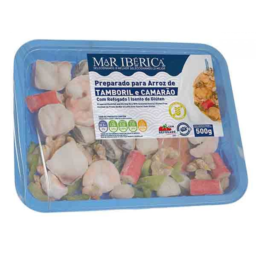 MAR IBERICA Preparado P/ Arroz de Tamboril e Camarão S/Glúten 500Grs Cx. 6