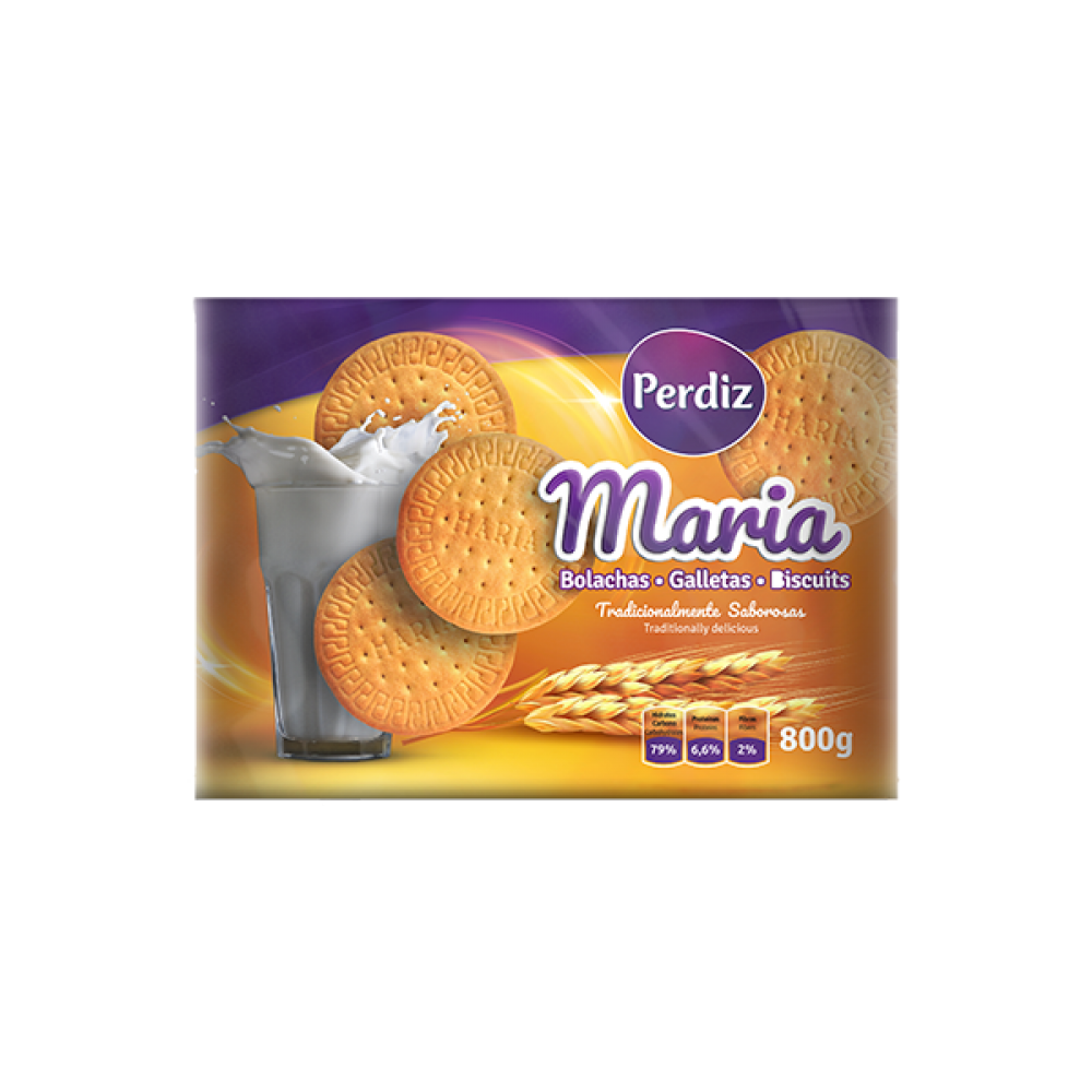 PERDIZ Bolacha Maria 800Grs (4x200Grs) Cx. 10