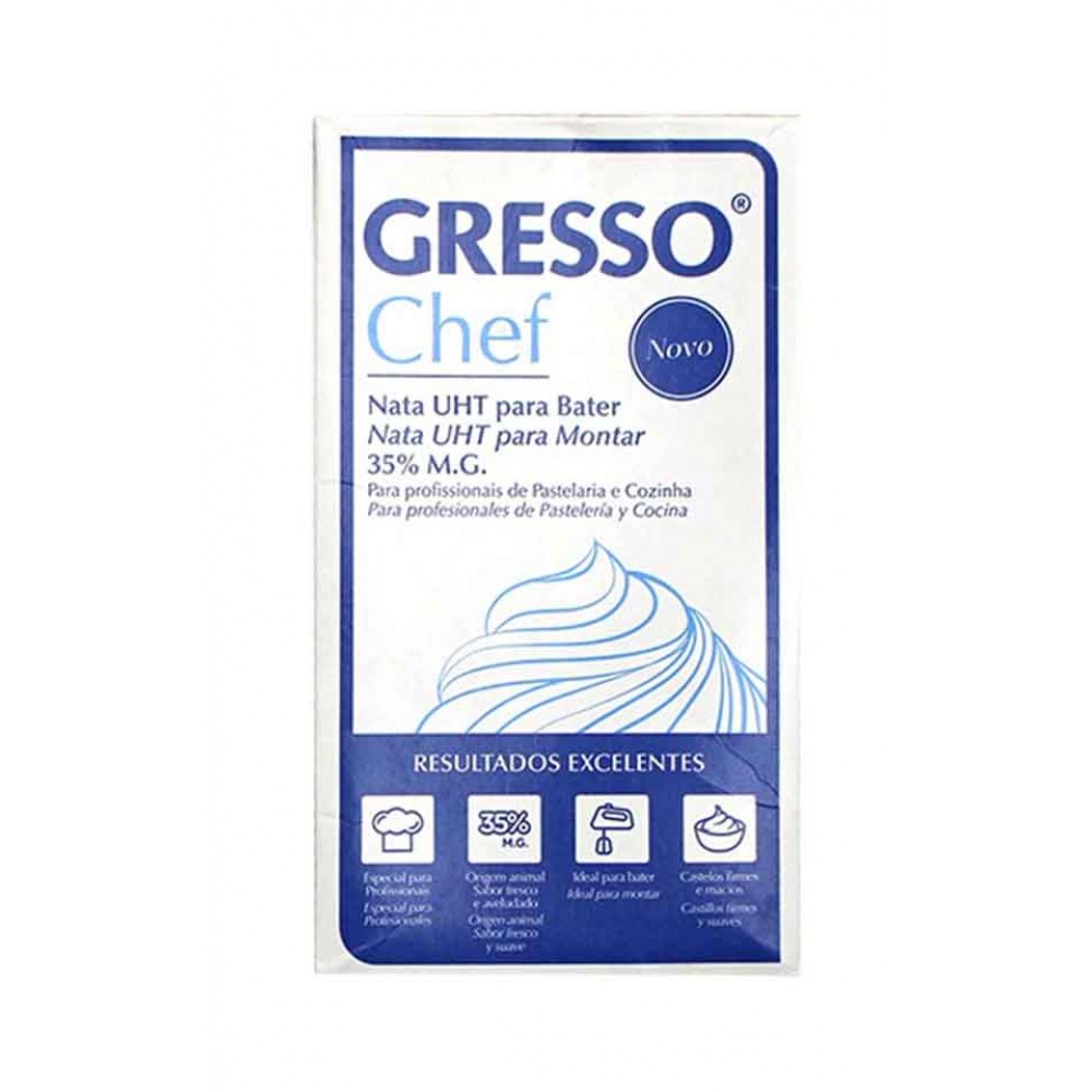GRESSO Chef Natas para Bater 1 Lt Pack. 6
