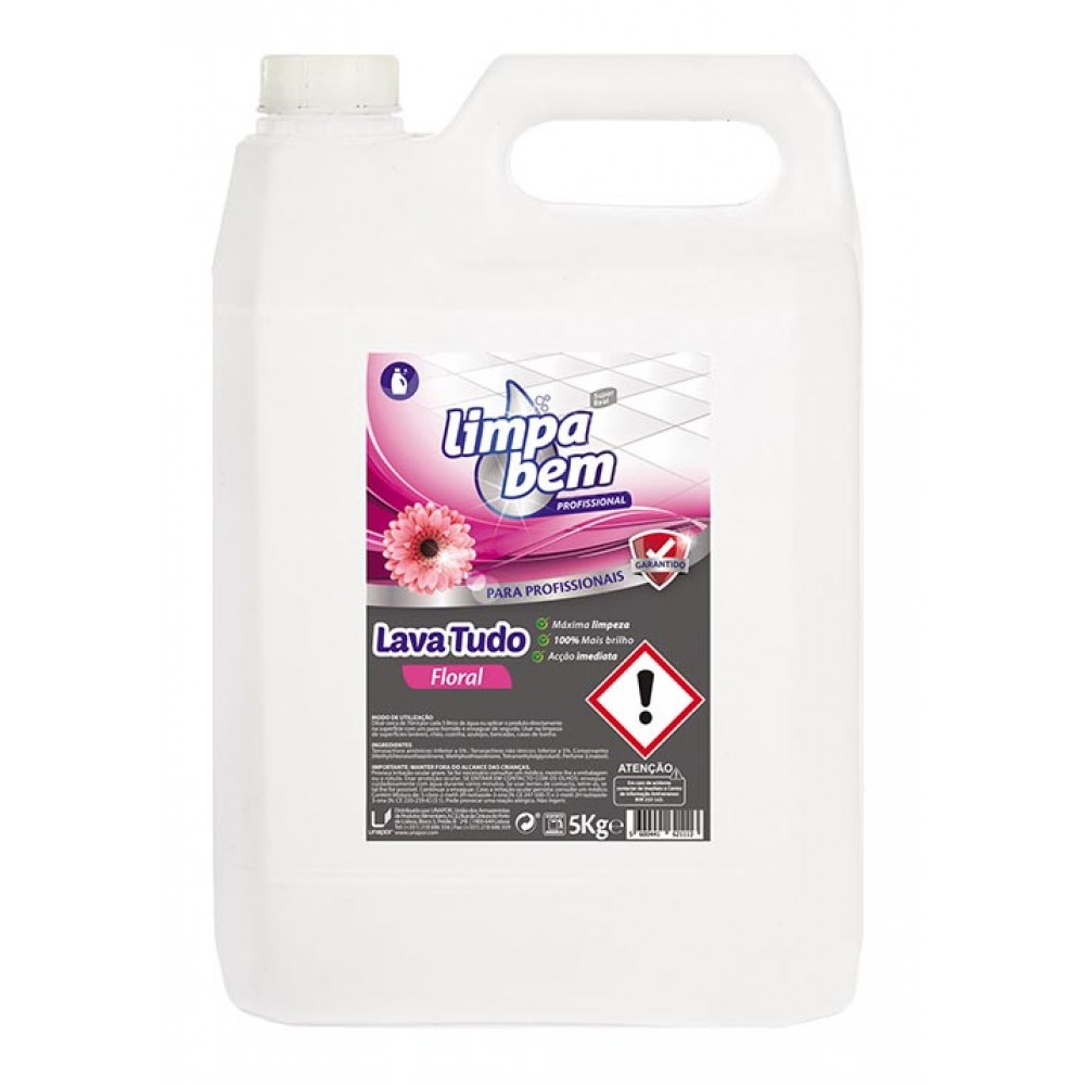 LIMPA BEM Lava Tudo Floral 5L Cx. 4