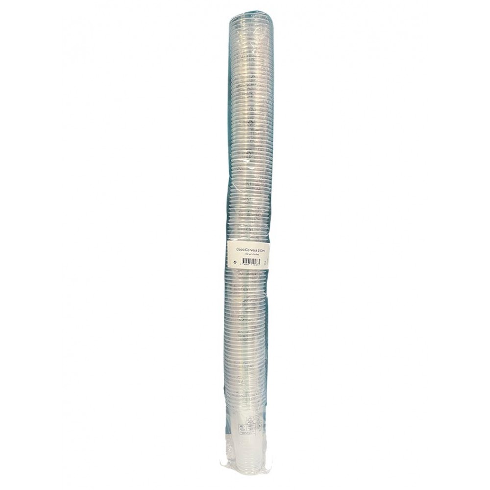 Copo Plástico P/Cerveja 250ml Cx. 30