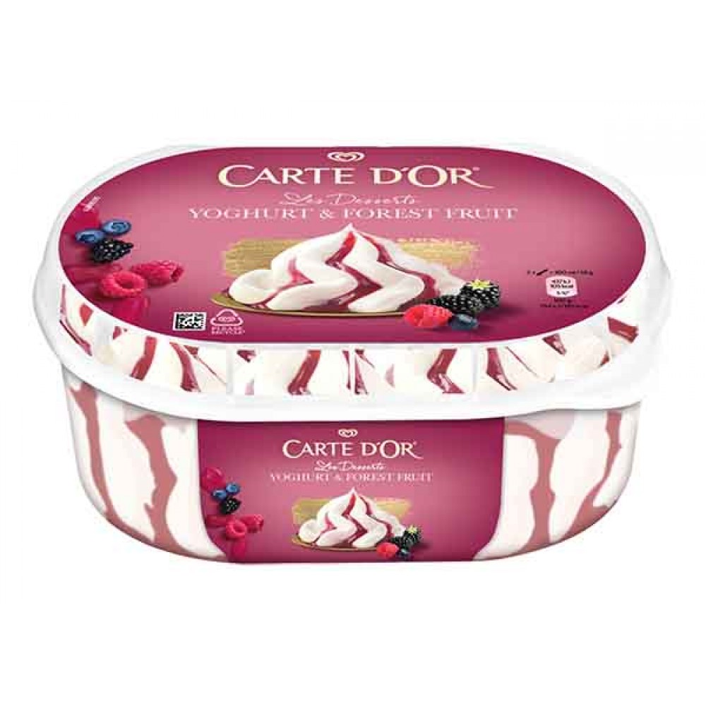 CARTE D´OR Yogurte & Frutos do Bosque 825 Ml Cx. 6