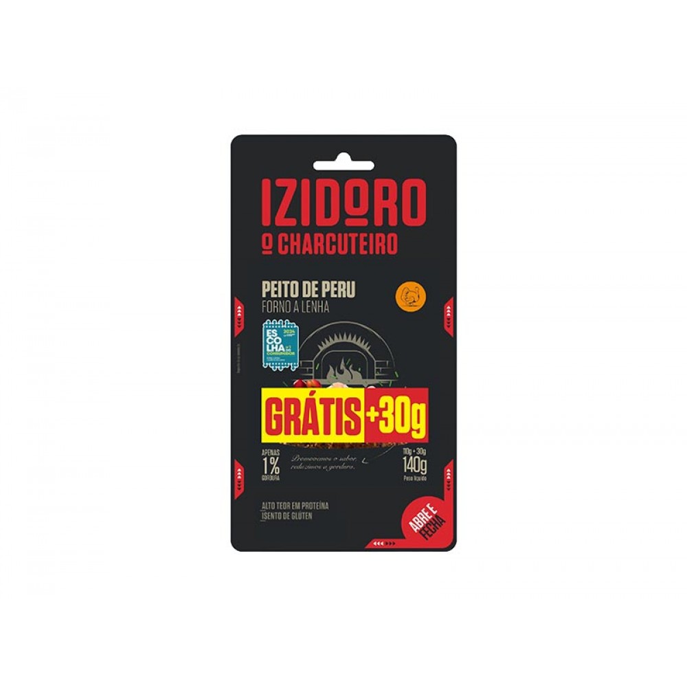 IZIDOR Fiambre Peito De Peru 110+30Grs Cx.6