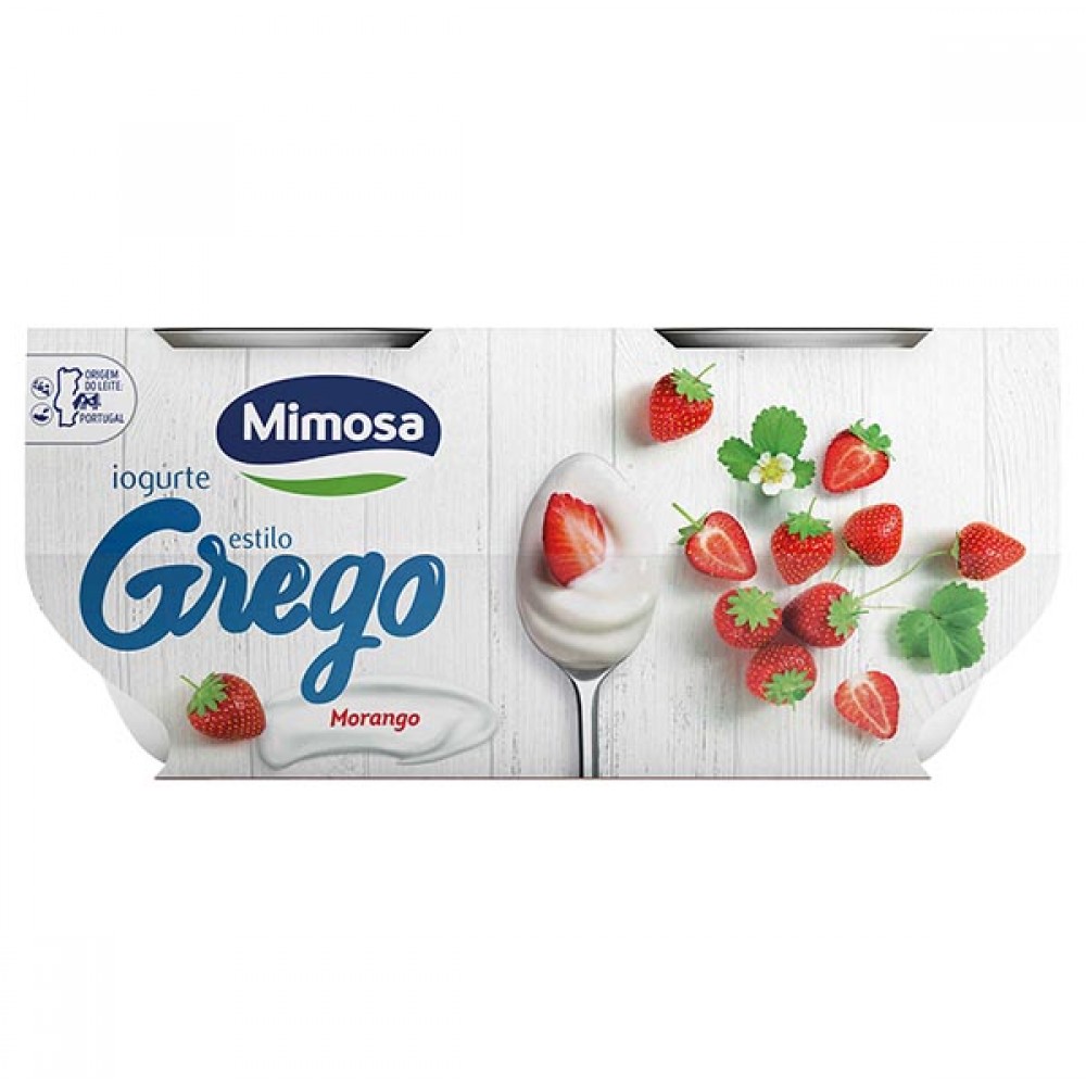 MIMOSA Iogurte Grego Morango 4x110Grs
