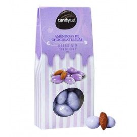 CANDY CAT Amêndoas de Chocolate Lilás 150Grs Cx. 16
