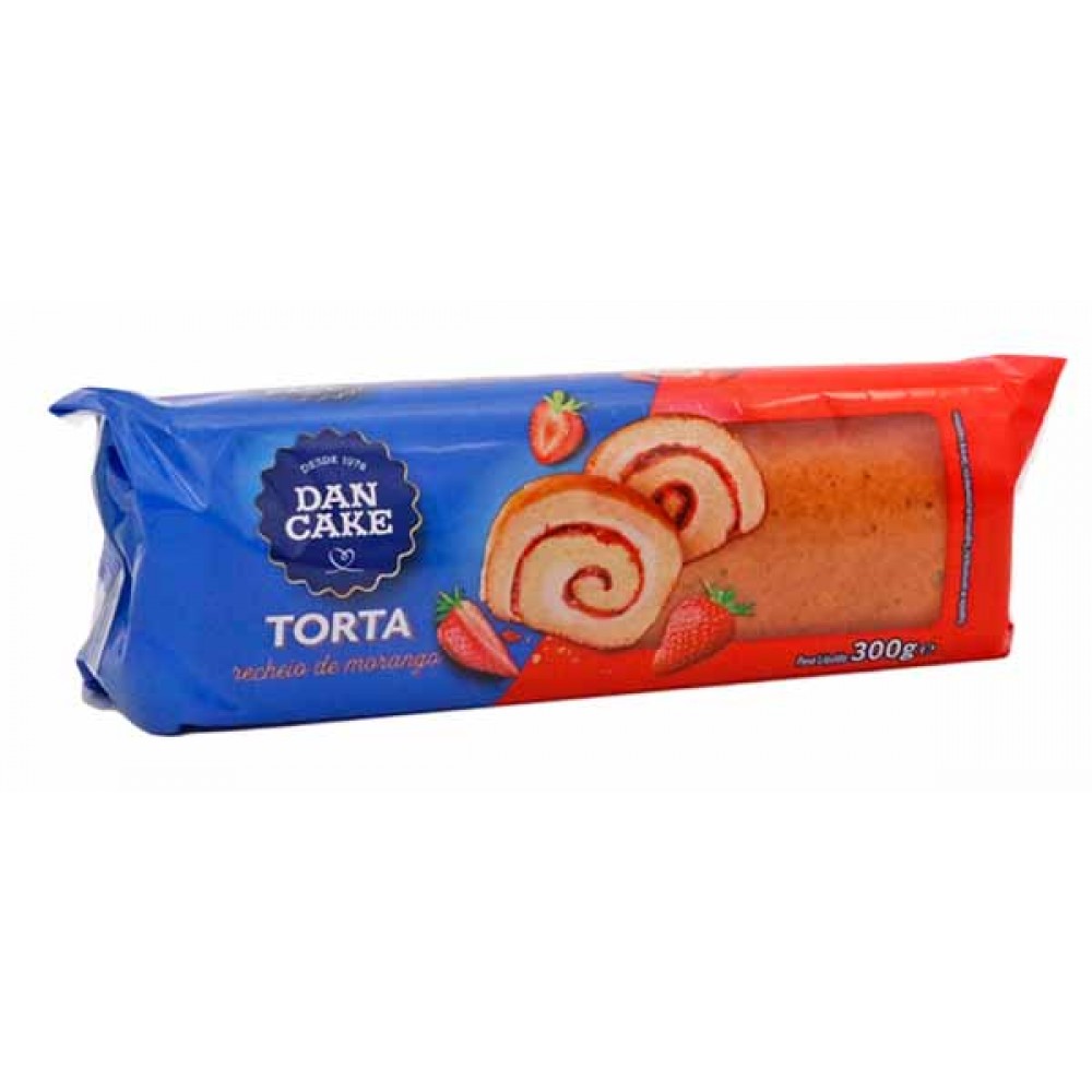 DAN CAKE Torta Recheio de Morango 300 Grs Cx. 6