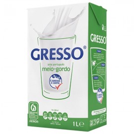 GRESSO Leite Meio Gordo 1L Emb. 6