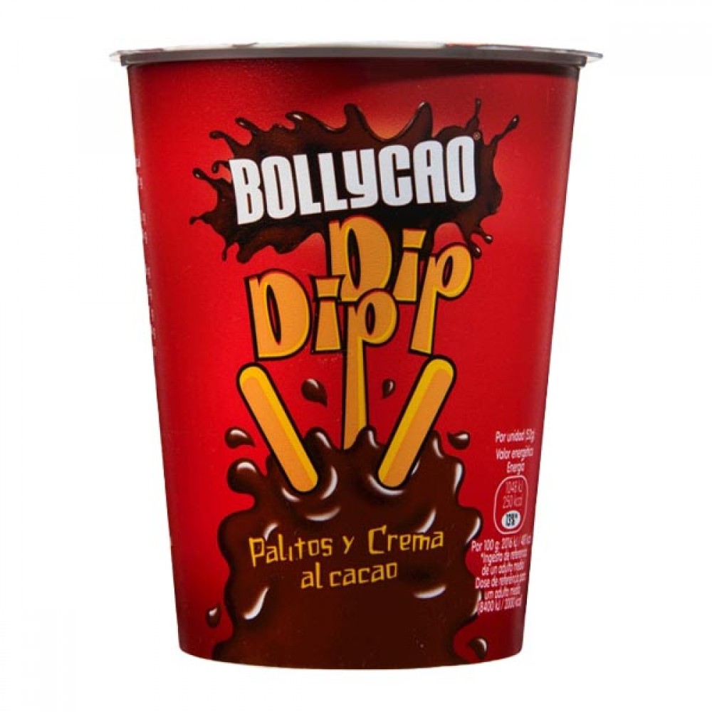 BOLLYCAO Dip Dip Palitos com Cacao 52Grs Cx. 12