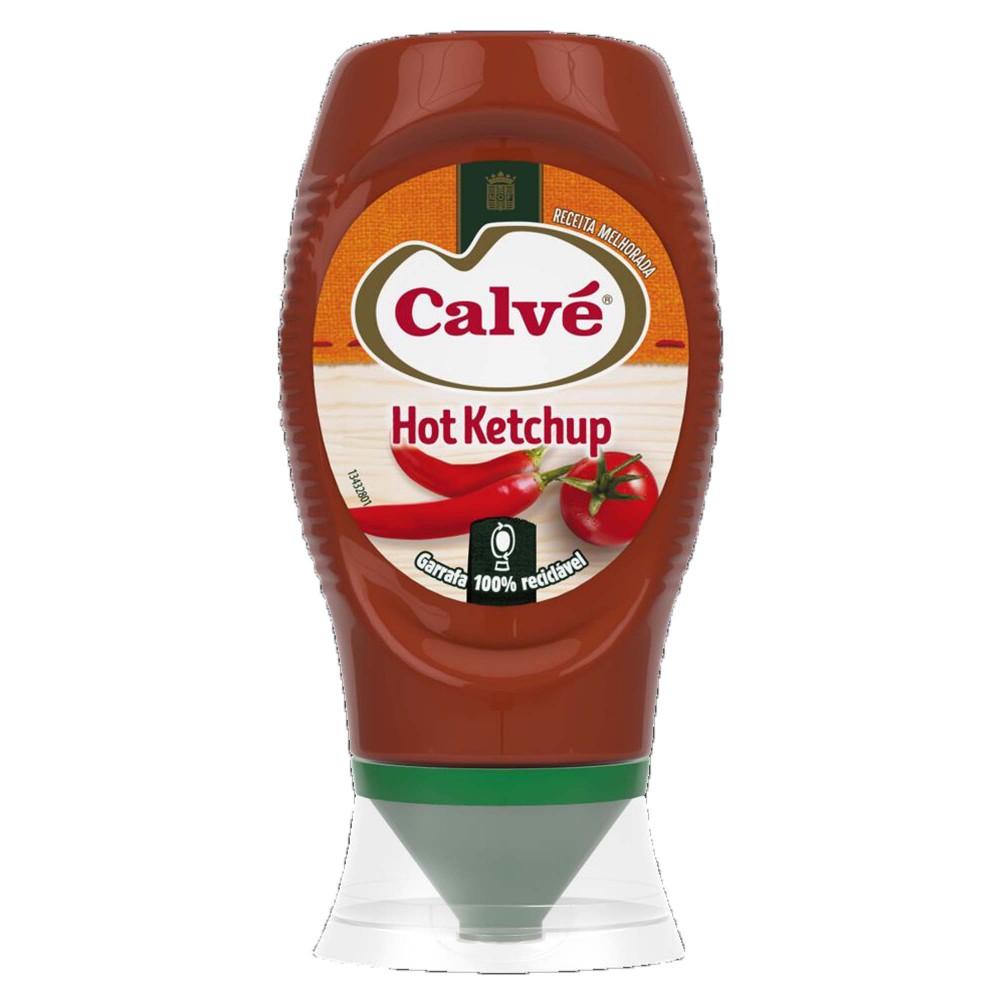 CALVÉ Hot Ketchup Top Down 275Grs Cx. 8
