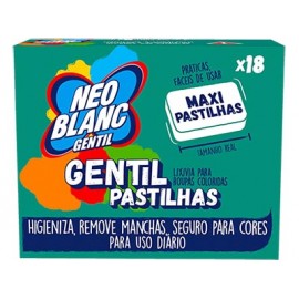 NEOBLANC Gentil Pastilhas Roupa Coloridas 18 Caps 324Grs Cx. 10