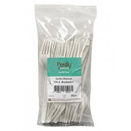 PERDIZ NATURA Garfos Brancos Bioplástico 25un. Cx.25