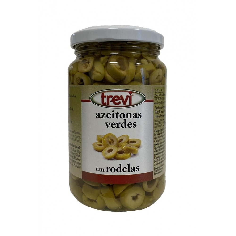 TREVI Azeitona Verde em Rodelas 200Grs Cx.12 TREVI Azeitona Verde em Rodelas 200Grs Cx.12