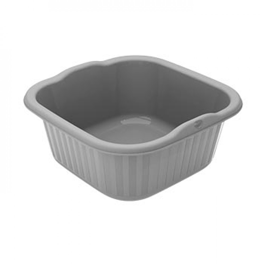 PRACTILINE Alguidar QuadraPratic 6.5Lt Cinza Cx.6