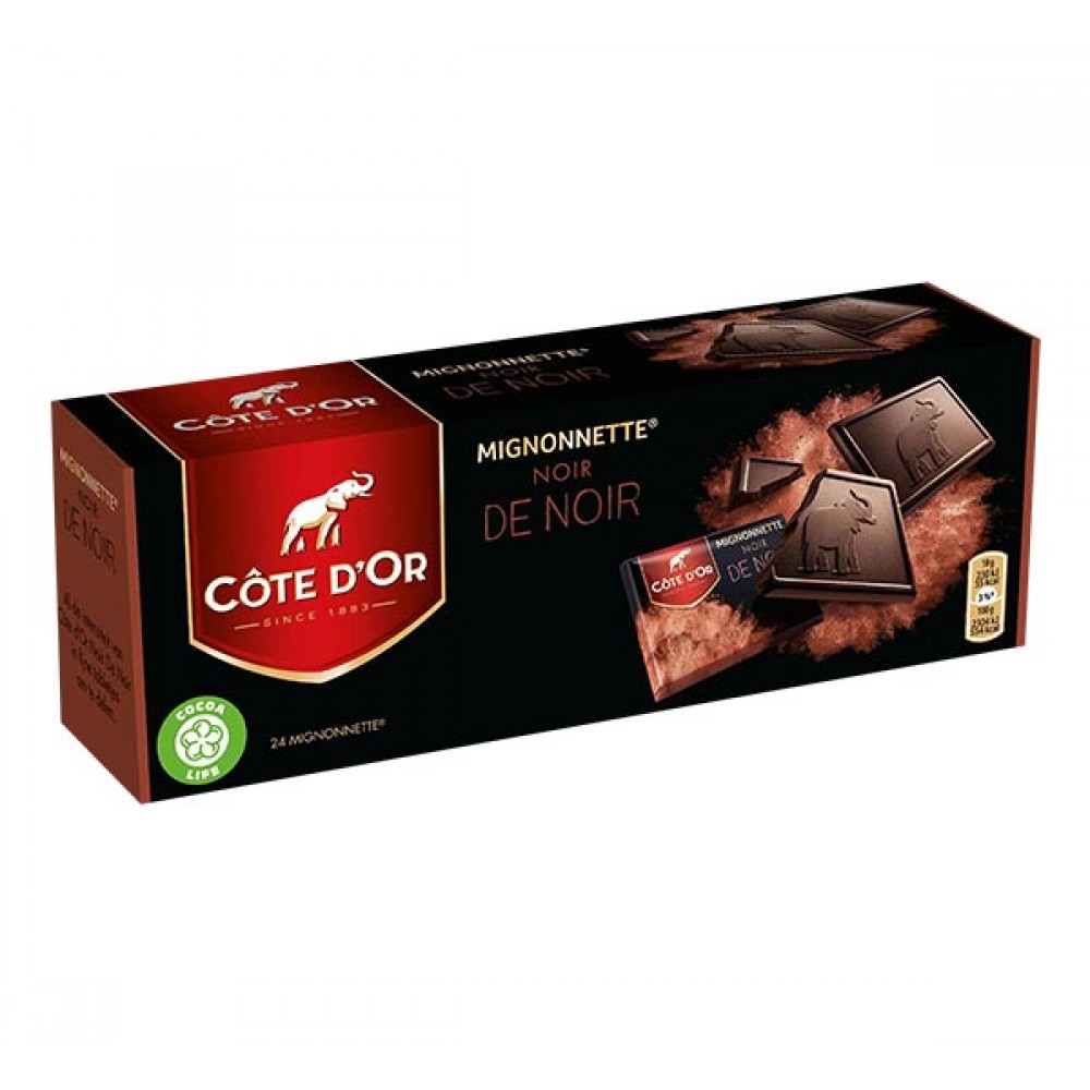 COTE D'OR Mignonnette Noir Chocolate Negro 240 Grs Cx. 12