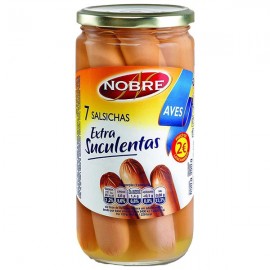 NOBRE Salsichas De Aves Extra Suculentas 650Grs Emb.7 Cx.6