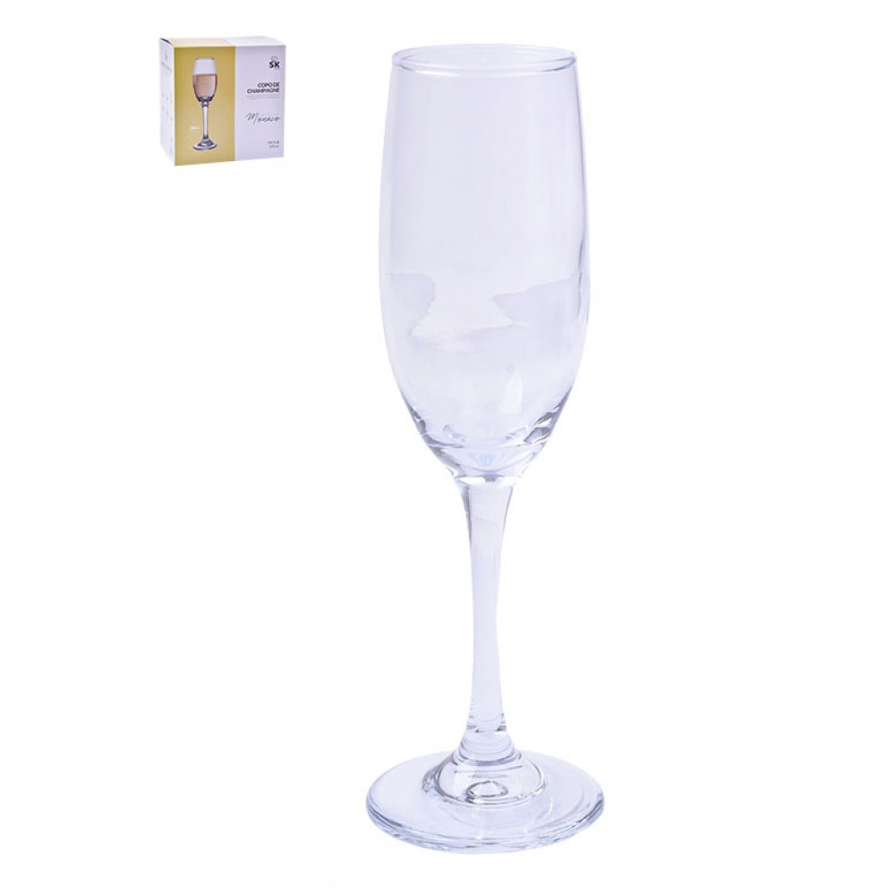 SK Mónaco Copo de Champanhe 180 Ml Pack 6 Cx. 8 Packs