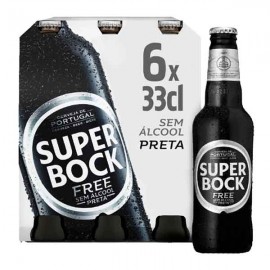 SUPER BOCK Cerveja Preta Sem Álcool Pack 6x33Cl Cx. 4 Packs