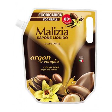 MALIZIA Sabonete Líquido Recarga Argão & Baunilha 1 Lt Cx. 10