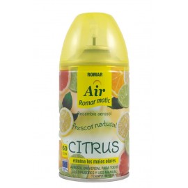 ROMAR Recarga Spray Ambientador Automático Citrus 250ml Cx. 6