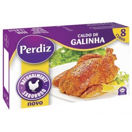 PERDIZ Caldo de Galinha 80Grs (8 Cubos) Cx. 24