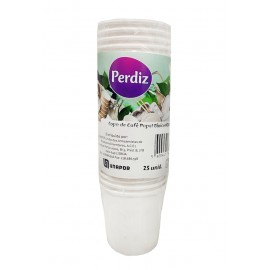 PERDIZ Copo de Café Papel Básico 100ml 25un. Cx.40