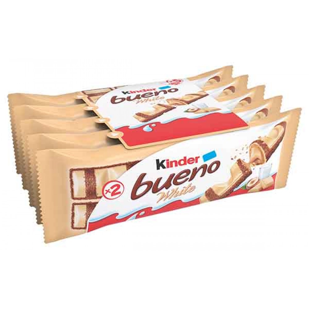 KINDER Bueno Chocolate Branco Pack 5x39Grs Cx. 6