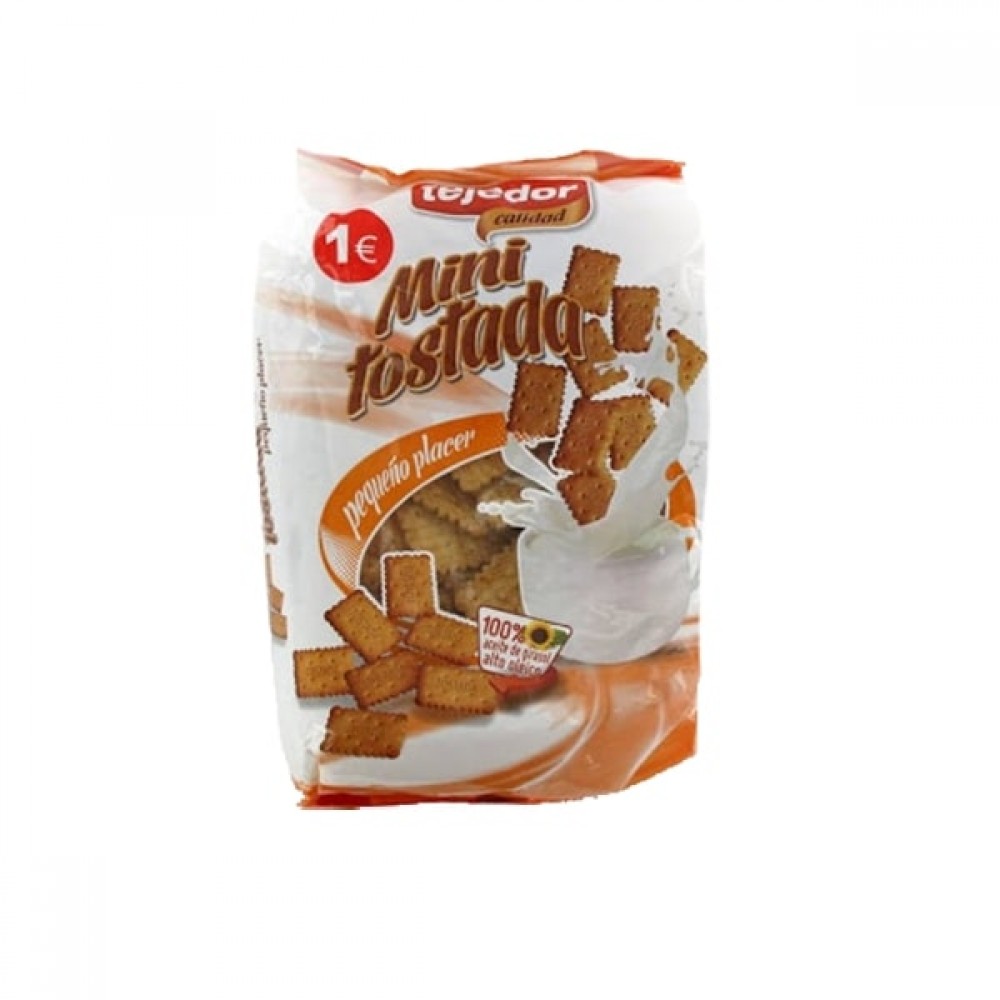 TEJEDOR Bolacha Mini Tostada Bolsa 350Gr Cx.10