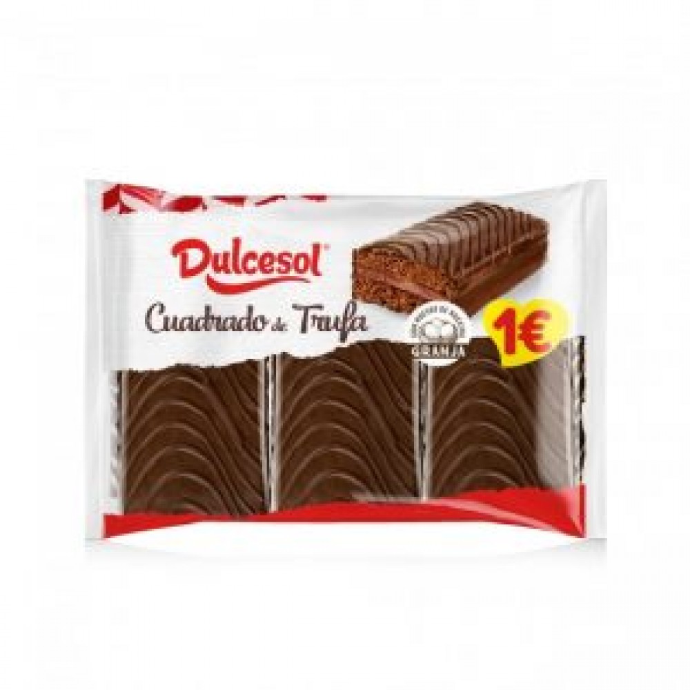 DULCESOL Travesseiro Quadrado C/Chocolate 171Grs Cx. 16