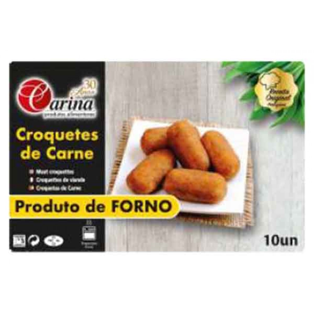 CARINA Croquetes de Carnes P/Forno 10 Uni 310 Grs Cx. 15