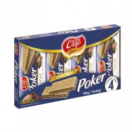 POKER CACAU 180GR PACK4 CX.16